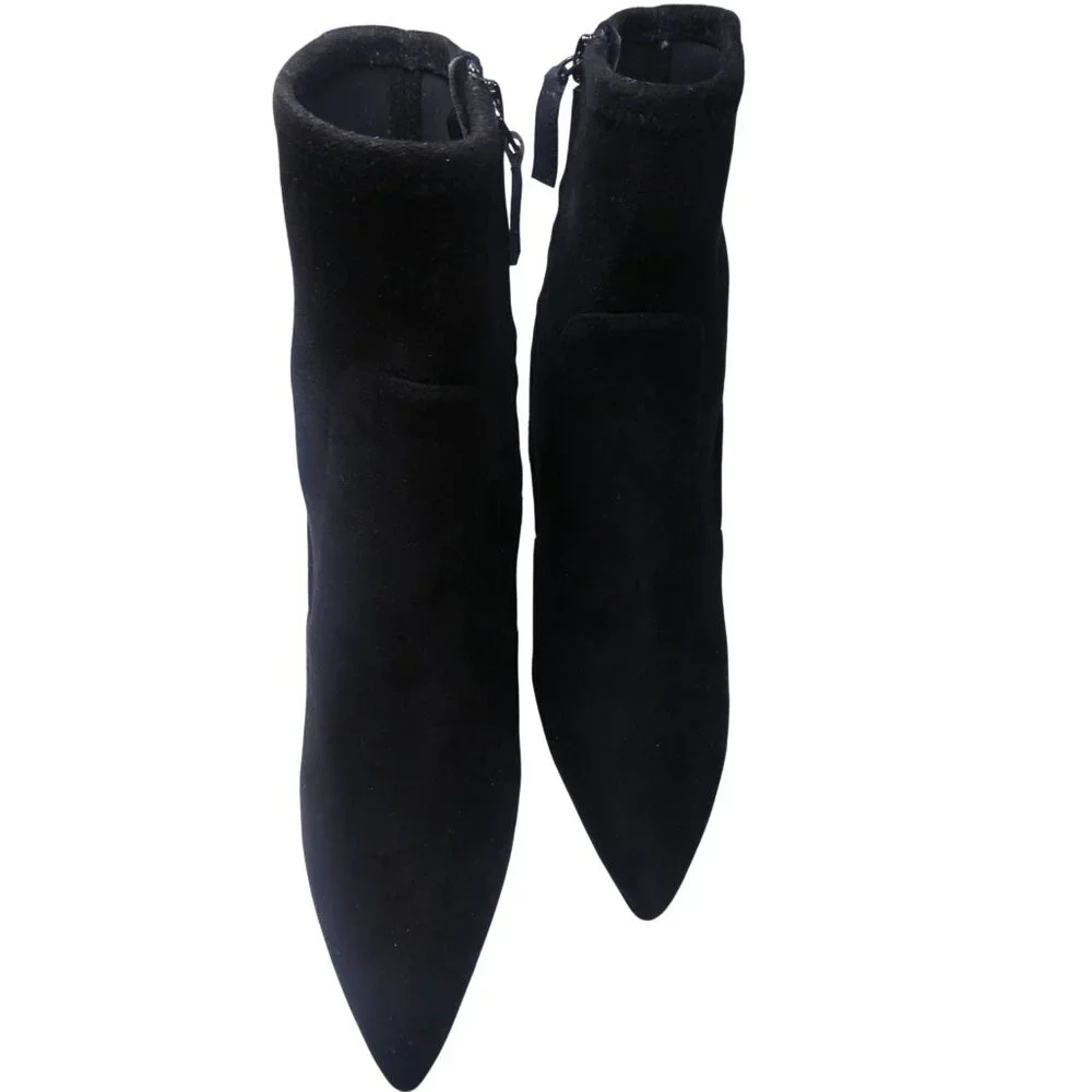 Nine West Women's Black‎ Suede Heels Size 8.5 - Picture 2 of 11